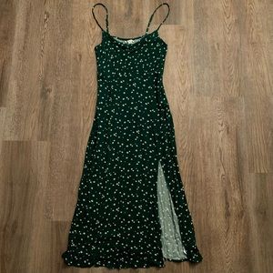 American Eagle midi dress with a cowl neck and slit